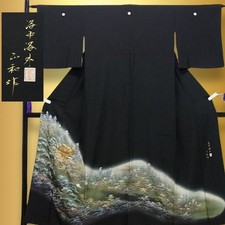 Japanese Black Tomesode Kimono