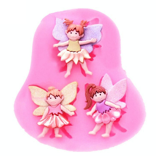 Silicone fairies mould - fairies, cake