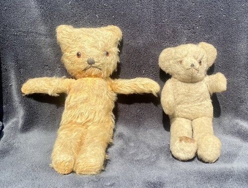 Pair vintage 1940s teddy - vintage, bears