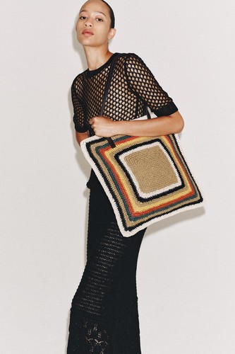Zara multicoloured tote bag - bag,