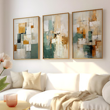 Abstract Minimalist Wall Decor Geometric Wall Art 3 Set Picture Home Print