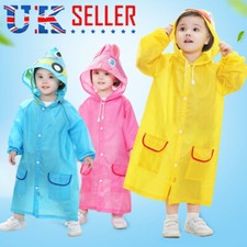 Children Raincoat Kids Poncho Cute Hooded Jacket Rain Coat Nursery