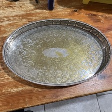 EHP Silver Plated Oval Drinks