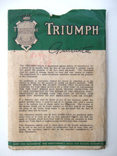 Raleigh Cycle Maintenance Handbook 1950’s? (In Triumph Cycles Pocket)