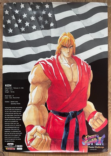 Official street fighter ken - fighter, ii