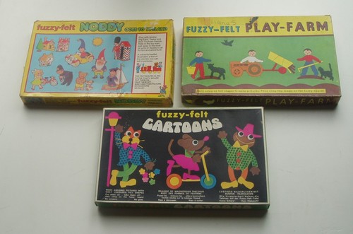 Vintage fuzzy felt boxed - felt,