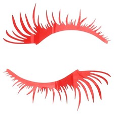  Car Decorations Funny Stickers Eye Lashes for Headlights Automotive Supply