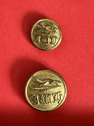 Hunt livery button isle of - button.,