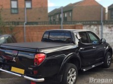 Tri Fold Soft Tonneau Cover For Mitsubishi L200 2005 - 2015 Back Rear Lid Cover