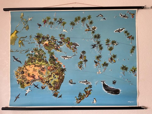 Vintage australasia map - vintage,