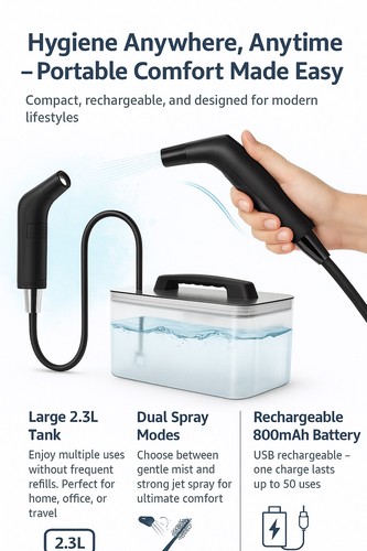 Portable electric bidet - electric, 2.3l