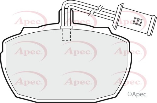 Apec pad71 front brake pad - pad, set