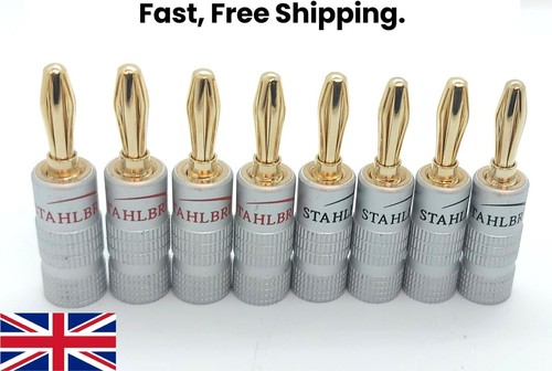 Stahlbrite 4mm banana plugs - stahlbrite,