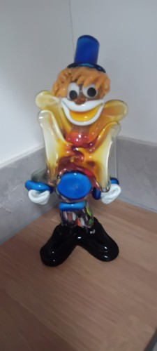 Vintage murano art - art, clown