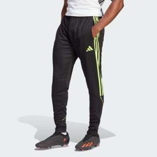 Adidas Men's Tiro 23 Track Pants Black / Lucid Lemon IN0322