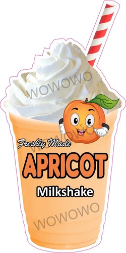 Ice cream van sticker apricot - ice,
