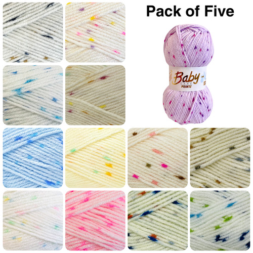 100g woolcraft baby prints - 5, x
