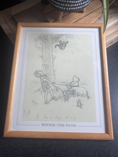 Vintage framed winnie the pooh - winnie,