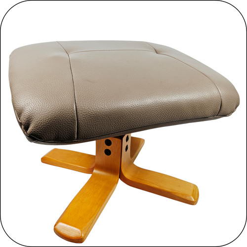 Wooden base footstool ottoman - wooden,