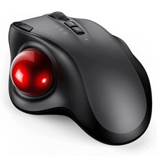 Trackball Wireless Mouse Pro Rechargeable Bluetooth 2.4G Mice - Adjustable DPI