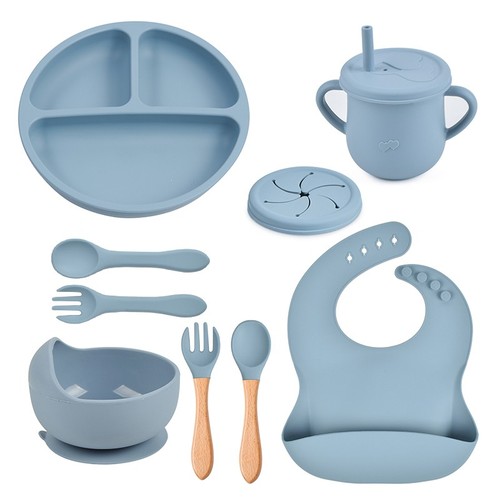 9pc silicone baby feeding - baby,