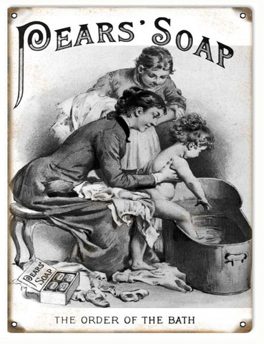Vintage pears soap metal - vintage,
