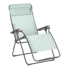 Lafuma Futura XL Clipped Recliner Batyline Garden Chair Grey Blue Black LFM3116