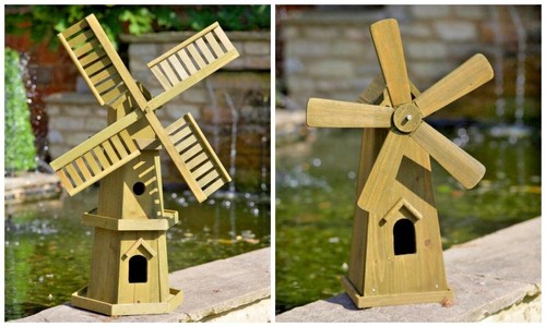 Traditional wooden windmill - wooden,