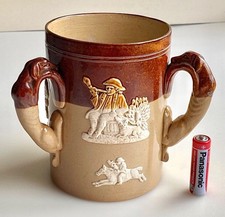 Royal Doulton Lambeth Tyg 3 Handled Tankard Mug Hound Handles & Hunting Scenes