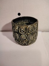 VINTAGE SYLVAC PLANTER  DARK GREEN NO.4338