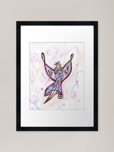 Whimsical multi colored - whimsical, angel