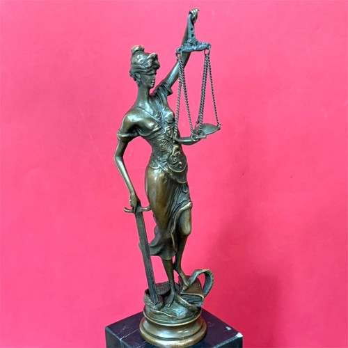 Bronze lady justice statue - lady,