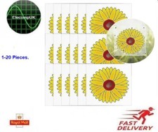 Sunflower Sticky Window Flytrap. Fly Paper. Insect Trap. 1-20 Pcs.