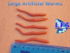 Imitation Fake Fishing Worms Size Large Artificial Bait Pop Up Bait Trout Lob