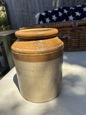 Stoneware Storage Jar,vintage British Country Kitchen,utensils Pot,flowers