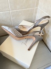 JENNY PACKHAM SILVER SPARKLY SHOES SIZE 5 WORN ONCE