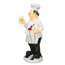 Resin Chef Figurine Miniature Kitchen Decor Outdoor Garden Ornament Australia