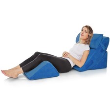 AllSett Health 4 PC Bed Wedge Pillows Set - Orthopedic Wedge Pillow