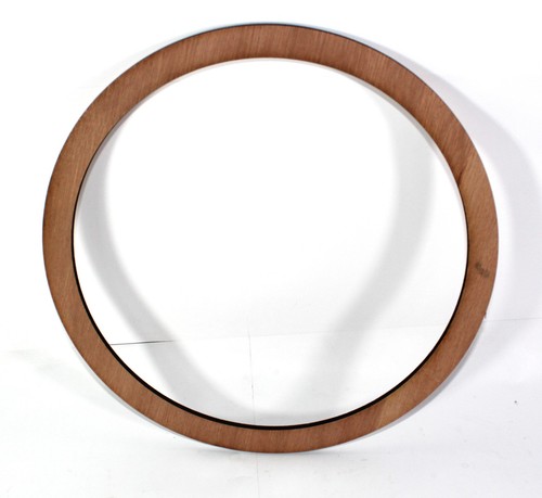 Wooden laser cut circle hoop - cut,