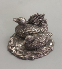 Modern Silver Duck Figurine