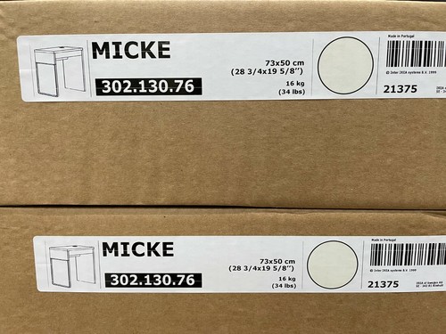 Ikea micke desk white - ikea, desk,