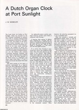 A DUTCH ORGAN CLOCK AT PORT SUNLIGHT. AN ORIGINAL ARTICLE FROM APOLLO, INTERNATI