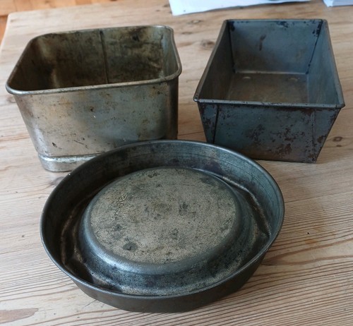 Vintage baking tins - vintage,