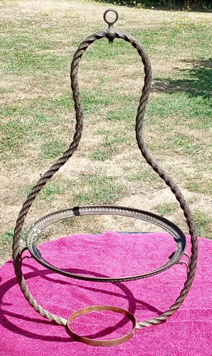Large brass hanging frame - , for