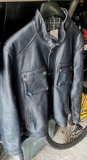 Frank Thomas Leather Motorcycle Jacket.. Size L/XL(No Armour)