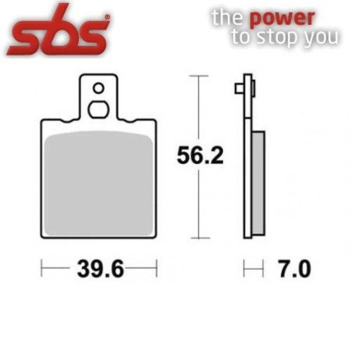 Rear brake pads sbs 138hf - brake, moto