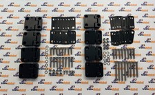 Black Front & Rear Billet Door Hinge Kits for Land Rover Defender 110 up to 2016