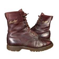 Vintage Dr Martens Hawkins Field Boots UK9.5 Leather 9-Eye Astronauts Military