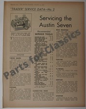 Austin Seven Service Data