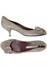 Pura Lopez pumps women's high heels stiletto peep toes size EU 41 leather... #3lntix9